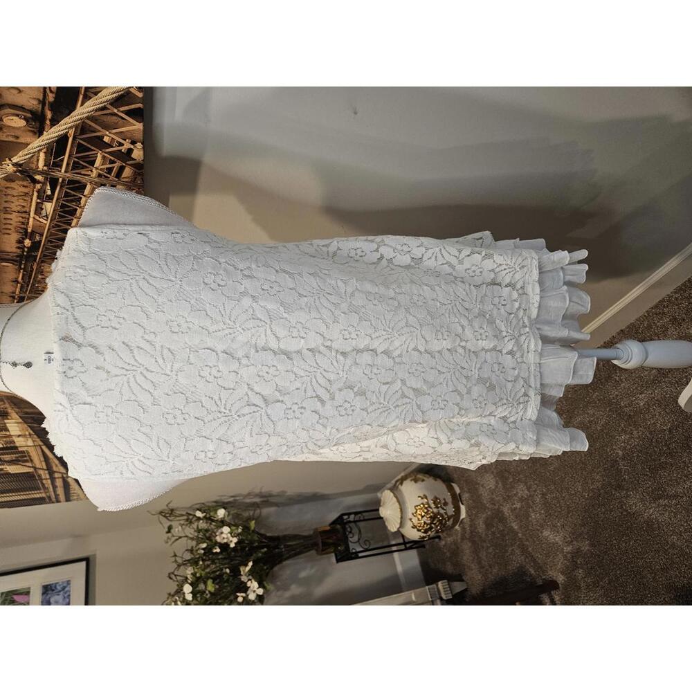 Mystree Elegant Floral Lace Tank Top - Size S #281 - Picture 3 of 6